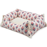 Produktbild von Croci Hundebett Cuzco bunt weiß 50x35 cm