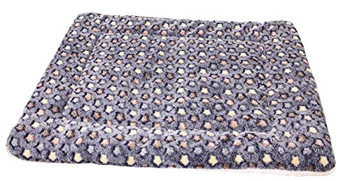 Produktbild von Croci Hundedecke Soft Stars aus Plüsch Grau 71 x 54 cm
