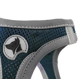 Croci Hundegeschirr Wandern Reflektierend Nylon Blau Größe S - 1 Stk. – Bild 1 von 4