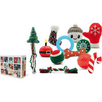 Produktbild von Croci Hundespielzeug Adventskalender mit bunten Plüschspielzeugen