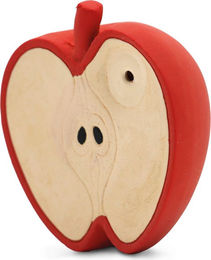 Produktbild von Croci Hundespielzeug Veggie Village Apfel Quietschspielzeug aus Latex Rot