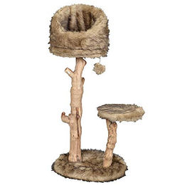 Croci Katzbaum Masai Boma aus Holz in Braun 50x40x99/109 cm – Bild 1 von 2