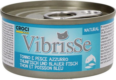 Produktbild von Croci Katzen Nassfutter Thunfisch und Blauer Fisch 70 g