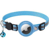 Produktbild von Croci Katzenhalsband mit Tageslicht-Halterung Lichtblau - 1 Stk.