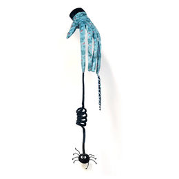 Produktbild von Croci Katzenspielzeug Halloween Spinnenhandschuh aus Stoff in Schwarz und Blau