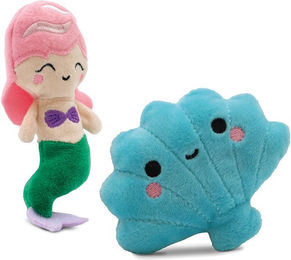 Produktbild von Croci Katzenspielzeug Mermaid Plüsch mit Catnip 2er Set Bunt 10 cm - 2 x 10 cm