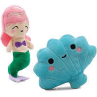 Produktbild von Croci Katzenspielzeug Mermaid Plüsch mit Catnip 2er Set Bunt 10 cm - 2 x 10 cm