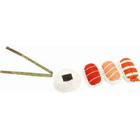 Produktbild von Croci Katzenspielzeug Sushibox mit Katzenminze aus Plüsch bunt
