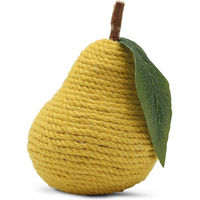 Produktbild von Croci Katzenspielzeug Veggie Birne aus Sisal in Grün und Gelb 12 cm