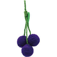 Produktbild von Croci Katzenspielzeug Veggie Traube aus Sisal in Grün und Lila 20 cm