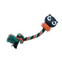 Produktbild von Croci Kauspielzeug Baumwollknochen mit Eulenmotiv zur Zahnpflege 25 cm - 1 Stk.