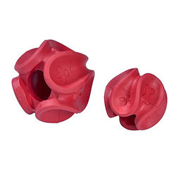 Produktbild von Croci Kauspielzeug Wave S aus Gummi Rot 6 x 6 x 5 cm zur Zahnpflege