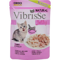 Produktbild von Croci Kitten Leckerli Stückchen in Gelee mit Thunfisch und Huhn ohne Konservierungsstoffe 70 g - 18 x 70 g