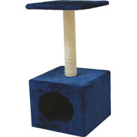 Produktbild von Croci Kratzbaum Hamburg für Katzen aus Sisal in Blau 30x30x60cm