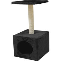 Produktbild von Croci Kratzbaum Hamburg für Katzen aus Sisal in Schwarz 30x30x60cm