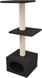 Produktbild von Croci Kratzbaum Monaco Schwarz mit Sisal