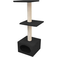 Produktbild von Croci Kratzbaum Monaco Schwarz mit Sisal