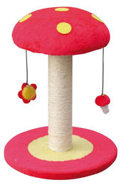 Croci Kratzbaum Mushroom aus Naturmaterial Rot 35 x 35 x 47 cm – Bild 1 von 1