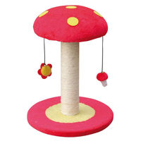 Produktbild von Croci Kratzbaum Mushroom aus Naturmaterial Rot 35 x 35 x 47 cm