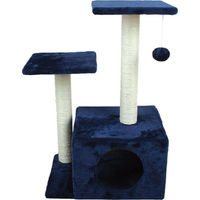 Produktbild von Croci Kratzbaum Sammy für Katzen mit Sisal in Blau 45x35x70cm