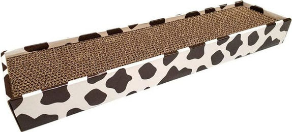 Croci Kratzpappe Cow Kratzbrett für Katzen 48 x 5 x 12,5 cm – Bild 1 von 7
