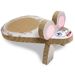 Croci Kratzpappe Maus Kratzbrett für Katzen bunt 25 x 45 x 20 cm - 1 Stk. – Bild 1 von 3