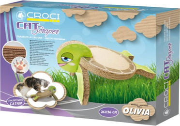 Croci Kratzpappe Olivia Bunt für Katzen 26x26x20cm - 1 Stk. – Bild 1 von 3