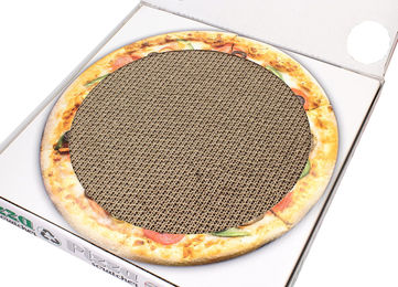 Croci Love Pizza Kratzpappe für Katzen 40x40x6,5 cm - 1 Stk. – Bild 1 von 5