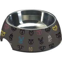 Produktbild von Croci Melaminschale Geometrical Futternapf Schwarz 400 ml - 400 ml