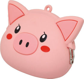 Produktbild von Croci Mini-Silikonbeutel Happy Pig Beutelspender Rosa 1 Stück