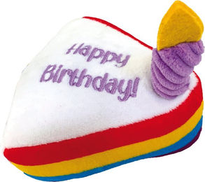 Croci Party Tortenstück Plüschspielzeug Torta für Welpen 12,5 x 11,5 x 11 cm – Bild 1 von 2
