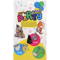 Produktbild von Croci Partyhut Set aus Papier bunt 6 Stück