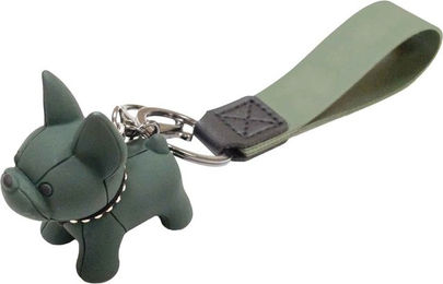 Produktbild von Croci Schlüsselbund Bulldogge Grün 4 cm