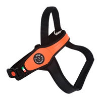 Produktbild von Croci Sicherheitsgeschirr Primo Fluo Orange Schwarz XXL wasserabweisend