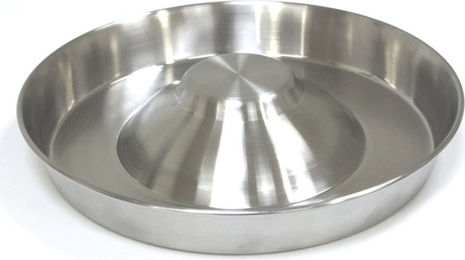 Croci Slow Feeder Stahlnapf für Welpen aus Edelstahl 28 cm Silber – Bild 1 von 7