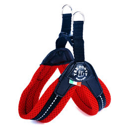 Produktbild von Croci Sportgeschirr Easy Fit Soft Mesh Hundegeschirr mit Click-Verschluss wasserabweisend rot Größe 1½