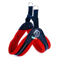 Produktbild von Croci Sportgeschirr Easy Fit Soft Mesh Hundegeschirr mit Click-Verschluss wasserabweisend rot Größe 1½