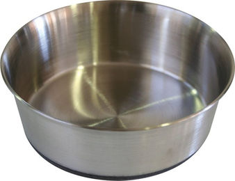 Croci Stahlnapf Heavy Futternapf aus Metall mit Gummi 3 l - 3 l – Bild 1 von 1