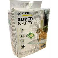 Produktbild von Croci Super Nappy Daisy Hygienematten für Hunde und Katzen 57 x 54 cm 30 Stück Bunt - 30 x 57 g