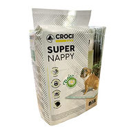 Produktbild von Croci Super Nappy Daisy Hygienematten für Hunde und Katzen 84 x 57 cm 30 Stück ultra saugfähig und geruchshemmend - 30 x 84 g