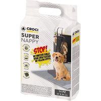 Produktbild von Croci Super Nappy Welpenunterlage mit Aktivkohle 14 Stück 57 x 54 cm