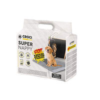 Produktbild von Croci Super Windel Aktivkohle Hygienematten für Hunde und Welpen 57x54 cm 60 Stück