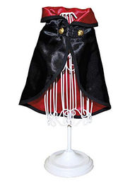 Croci Tricky Vampire Hundemantel aus Stoff in Schwarz-Gold 30 cm – Bild 1 von 2