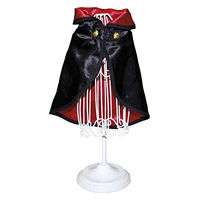 Produktbild von Croci Tricky Vampire Hundemantel aus Stoff in Schwarz-Gold 30 cm