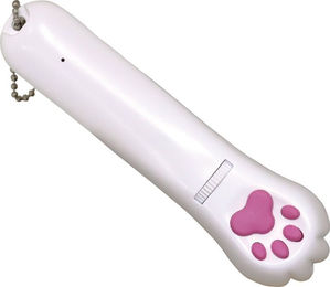 Produktbild von Croci USB Laserpointer Paw aus Kunststoff in Weiß 13 x 3,5 cm