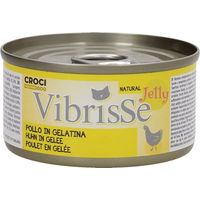 Produktbild von Croci Vibrisse Katzen Nassfutter Huhn in Gelee für alle Altersstufen 24 x 70 g