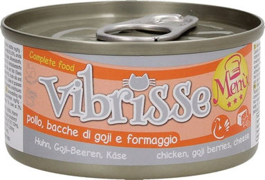 Croci Vibrisse Katzen Nassfutter Huhn mit Goji und Käse Paté 24 x 70 g – Bild 1 von 5