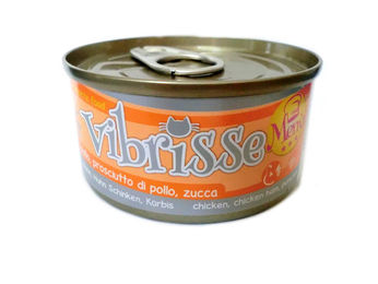 Croci Vibrisse Katzen Nassfutter Huhn und Schwein Pastete getreidefrei und glutenfrei 24 Dosen à 70 g - 24 x 70 g – Bild 1 von 5