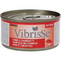 Produktbild von Croci Vibrisse Katzen Nassfutter Thunfisch und Garnele für alle Altersstufen 140 g - 140 g