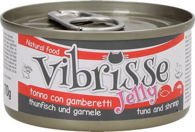 Croci Vibrisse Katzenfutter in Gelee mit Thunfisch und Garnelen für alle Altersstufen 24x70 g – Bild 1 von 5